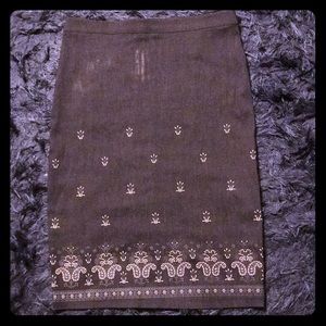 Charcoal Grey Pencil Skirt